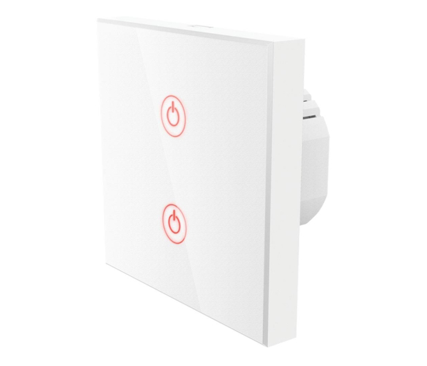 HAMA inteligentny podwójny włącznik światła podtynkowy Wi-Fi 176551 - 1264594 - zdjęcie